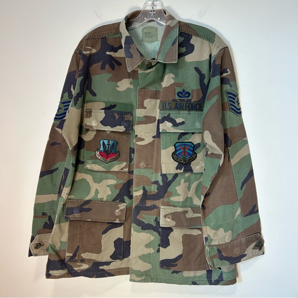 American Apparel Woodland Camouflage US Air Combat Command W/ Patches Size M